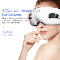 Masque pour les yeux Appareil de soin Rechargeable Relax Vibration Smart Hot Cold Eye Massager pour les yeux secs Cernes Migraine