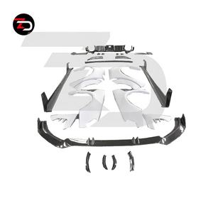 Kit Carrozzeria Larga In Offerta Speciale con Labbro Anteriore, Minigonne Laterali, Diffusore Posteriore, Spoiler Baule e Passaruota per Audi <span class=keywords><strong>A4</strong></span> S4 RS4 <span class=keywords><strong>Avant</strong></span> dal 2017 al 2020 - Product Image 6