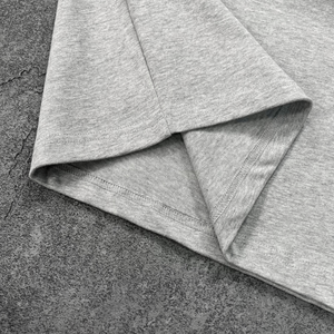 T-shirt Boxy lourd été chaud coton impression blanc Streetwear vêtements surdimensionné Boxy recadrée plaine hommes t-shirt - Product Image 6