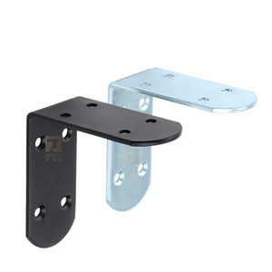 Iron Corner Bracket L-Shaped Metal Shelf Support Right Angle Connector Cold Rolled Steel Durable For Furniture Fixing - Product Image 4