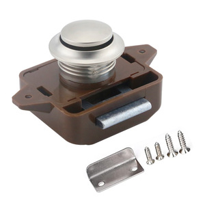 Large Size Keyless Push Button <b>Lock</b> for Yacht RV <b>Caravan</b> Boat Marine Cabinet Drawer Black Gold Chrome Brown - Product Image 1
