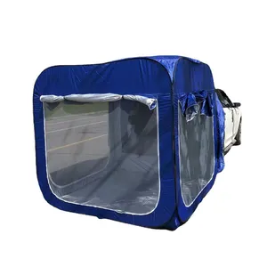 Tenda bagasi mobil SUV POP UP portabel, tenda belakang mobil tahan nyamuk dan tahan hujan, luar ruangan