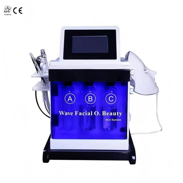 Portable Multifunctional Hydra Oxygen Facial Machine High Frequency Skin Rejuvenation Appropriate for Facial Wear Mask New