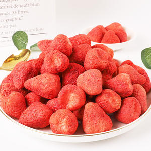 Fraises lyophilisées, fruits confits, collations saines au goût sucré-acide, fruits secs naturels sous vide - Product Image 4