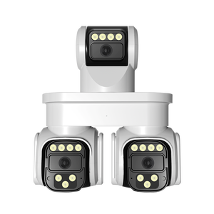 Wifi Network <strong>IP</strong> CCTV Surveillance <strong>Camera</strong> Three Lenses 360 Panoramic Auto Tracking Colorful Night Vision <strong>HD</strong> PTZ <strong>Camera</strong> Cloud Data - Product Image 1
