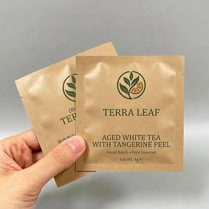 Sachets <span class=keywords><strong>d</strong></span>'emballage personnalisés en papier kraft pour biscuits, chocolat, bonbons, gommes, thé, café en poudre, sachets plats à fermeture hermétique - Product Image 5