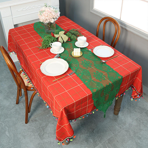 <span class=keywords><strong>Caminos</strong></span> <span class=keywords><strong>de</strong></span> <span class=keywords><strong>Mesa</strong></span> Navideños <span class=keywords><strong>de</strong></span> <span class=keywords><strong>Crochet</strong></span> con Diseño Floral y Cuadrados <span class=keywords><strong>de</strong></span> Malla, Reutilizables, <span class=keywords><strong>para</strong></span> Decoración del Hogar y Bodas - Product Image 6