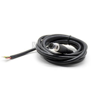 M12 штепсельный прямой разлитой кабель с круговым проводом штекер разъем 8pin - Product Image 1