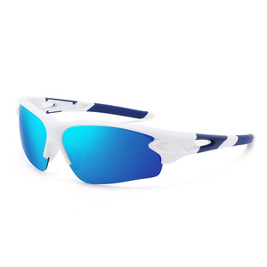 Lunettes de soleil avec monture en PC, verres miroir bleus, protection UV400, anti-éblouissement, unisexe, pour les sports de plein air, le cyclisme, la conduite, la pêche, protection des yeux - Product Image 3