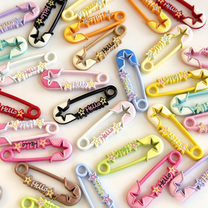 Charm in Metallo Kawaii a Forma di Stella con Spilla di Sicurezza per Fermagli per Capelli, Cover per Telefono e Lavori Fai-da-Te - Product Image 5
