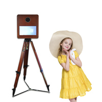 Prix d'usine : Kiosque photo portable avec boîte à lumière et miroir pour studio, vidéo pour réseaux sociaux, images saisissantes, durable et sûr