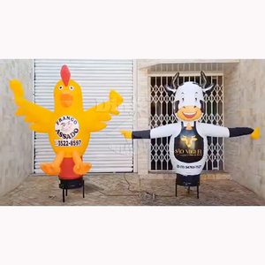 Chương trình khuyến mãi Inflatable Ống quảng cáo không khí bia chai mô hình sóng người đàn ông bay vũ công - Product Image 4