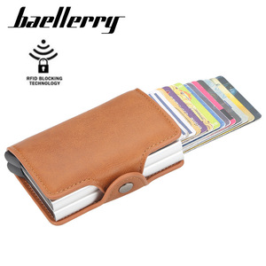 Baellerry Card Holder 4 Inch Aluminum RFID Blocking Buckle Credit Card <b>Case</b> - Product Image 1