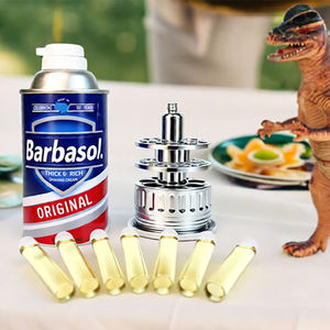 Barbosl Jurassic Dino Dna Canister Cryo-Jar Dinosaur DNA Cryo-Can Amber DNA Tube Display Freezer Jar Amber Preservation Unit - Product Image 1