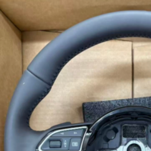 Volant de voiture en cuir noir intégral pour Audi RS3 RS4 RS5 S3 S4 S5 S6 <span class=keywords><strong>RS6</strong></span> RS7 A3 A4 A5 Q3 Q5 A6 A7 R8 TT S7 - Product Image 3