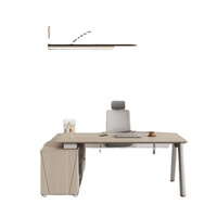 Vente en gros bureau d'angle moderne de luxe bureau de direction avec tiroirs mobilier de bureau pour PDG table d'ordinateur