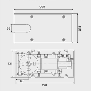 Bản Lề Sàn Thương Hiệu Hàng Đầu 304 Bằng Thép Không Gỉ Giá Bán Buôn Bền Vững Bản Lề Sàn 120 Kg Bản Lề Sàn Chịu Tải Nặng - Product Image 5
