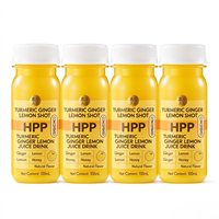 Bouteille vide en PET de 100 ml (3,4 oz) pour shot de gingembre, jus de fruits, jus de prune, avec bouchon inviolable, de qualité alimentaire, sans BPA, légère, HPP