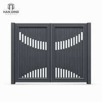 Portail de jardin de luxe en aluminium, écologique, résistant aux UV, sur mesure, thermolaqué, pour entrée de villa, sécurité renforcée, direct usine