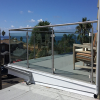Rampe de sécurité en verre et aluminium durable, produite par un fabricant exportateur expérimenté pour les fournitures de construction mondiales