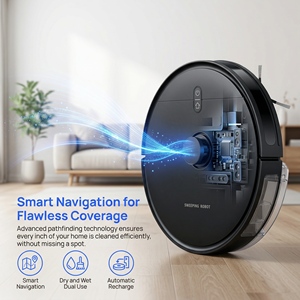 Automatic Rechargeable Robotic Vacuum Cleaner 3-in-1 Smart All-in-One with 2000 Pa Suction and Edge <b>Cleaning</b> - Product Image 5