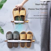 Porte-chaussures créatif en forme de poisson en matériau ASABS, support mural à ventouse sans perçage pour salle de bain, luxe