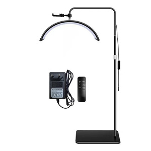 Lámparas de Pie para Salón de Belleza Luz Led Rosa de Media Luna para Pestañas Luz de Relleno para Fotografía para Extensiones de Pestañas - Product Image 2