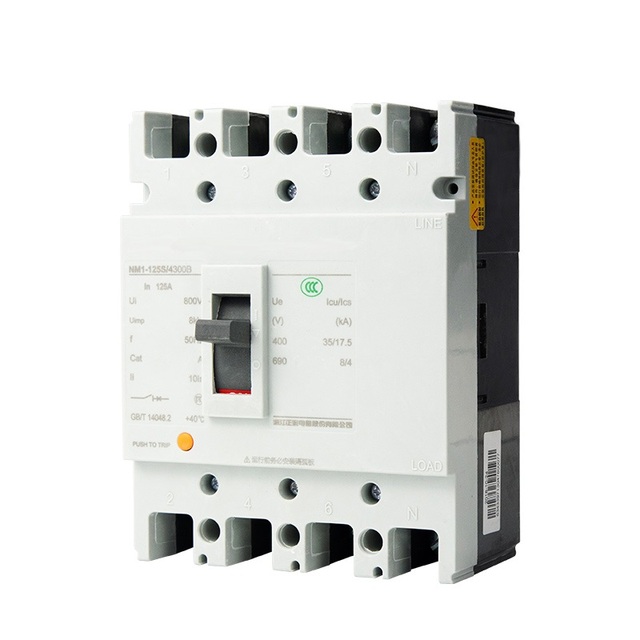 DC Moulded Case Circuit Breaker Switch 3P 4P 1000V 1500V 63A 100A 125A 200A 250A 400A 630A 800A 1000A 1250A DC MCCB