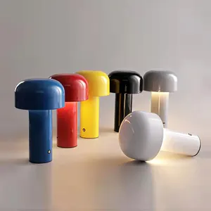 可充电蘑菇台灯卧室床头儿童房间桌面夜灯USB台灯客厅装饰灯灯具
