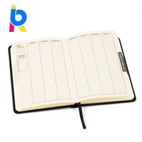Fournisseur de fournitures de bureau et scolaires, agenda en cuir PU A5, logo personnalisé, couverture rigide, carnet de notes avec bande élastique