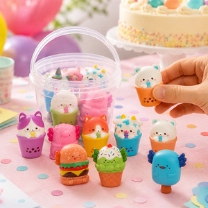 Colección de Juguetes Sensoriales de Espuma de Subida Lenta con Forma de Vaso de Snack de Dibujos Animados Coloridos, para Alivio de la Ansiedad y Rellenos para Bolsas de Regalo y Fiestas - Product Image 4