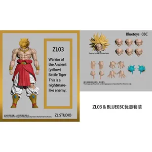 ZL Studio Drag0n SHF Thin Broly, Guerrero Tigre Antiguo, Enemigo de Pesadilla, Figura de Acción Coleccionable de 7 Pulgadas, Juguete de Regalo - Product Image 4