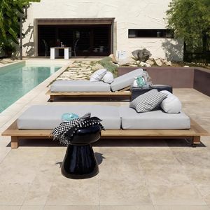 Chaise longue <span class=keywords><strong>de</strong></span> jardin en teck pour les pauses déjeuner, chaise longue <span class=keywords><strong>de</strong></span> piscine d'hôtel, chaise <span class=keywords><strong>de</strong></span> plage en bois massif <span class=keywords><strong>de</strong></span> loisirs - Product Image 3