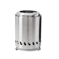 Brasero de table en acier inoxydable - Utilisation intérieure/extérieure - Chauffage au propane pour fêtes et extérieur