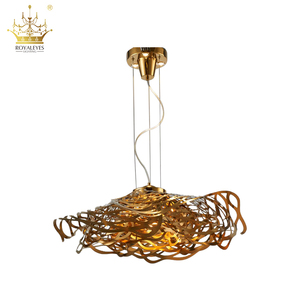 Haute qualité LED contemporain en acier inoxydable <span class=keywords><strong>lustre</strong></span> pendentif lampe lumières or rose à économie d'énergie - Product Image 1