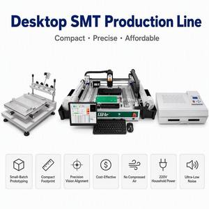 QIHE Automatic PCB Mini Pick And Place Smt Line TVM802B Plus Circuit Board Printing SMT SMD Placement Machine