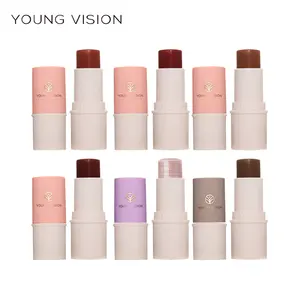 Jonge Visie 6 Kleuren Multifunctionele Make-Up Sticks Body Face Highlight Matte Blush Contour Stick Lippenstift Oogschaduw Groothandel