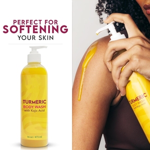 Gel Douche Exfoliant au Curcuma <span class=keywords><strong>Bain</strong></span> Corps Spa Blanchissant Gel Nettoyant Corps Naturel et <span class=keywords><strong>Bio</strong></span> au Curcuma - Product Image 1