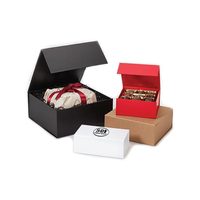 Fermeture magnétique en carton noire, Logo personnalisé fait à la main, emballage en carton, chaussures pour vêtements, coffrets cadeaux en papier, 10 pièces