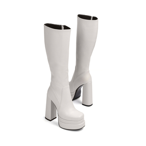 WETKISS Nouvelles chaussures d'automne et d'hiver, bottes à <span class=keywords><strong>talon</strong></span> haut, bottes noires à double plateforme, bout carré, bottes mi-hautes, styles gothiques - Product Image 3