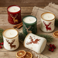 Handgemachte Weihnachts-Elch-Duftkerze Kreative Winter-Feiertagsdekoration Kerze Party-Geschenk