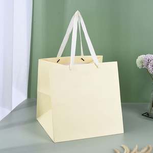 Thickened square Bottom <b>Cake</b> Gift Bag and Customized Fruit Packaging Bag, Flower Shop and Potted Plant Paper Bag - Product Image 6