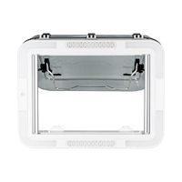 Hublot de toit de caravane 700x500mm avec éclairage LED, double vitrage acrylique, trappe d'aération pour camping-car et motorhome
