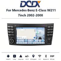 Untuk Mercedes-Benz E-Class W211 7" (2002-2008) Radio Mobil Android 15, Multimedia Android Auto & CarPlay Head Unit GPS BT DSP WiFi