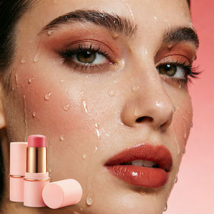 Stick de <span class=keywords><strong>blush</strong></span> 3 <span class=keywords><strong>en</strong></span> 1 imperméable personnalisé, marque privée, pour les joues, les lèvres et les yeux, <span class=keywords><strong>blush</strong></span> mat hautement pigmenté, <span class=keywords><strong>blush</strong></span> crème vegan, teinte pour les lèvres, maquillage - Product Image 3