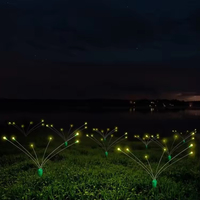 Lumières de jardin oscillantes alimentées par l'électricité, 6 lumières de boule de jardin, lumières de lucioles simulées, décorations d'extérieur