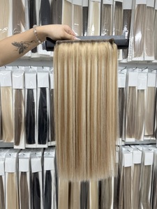 <span class=keywords><strong>Extensiones</strong></span> <span class=keywords><strong>de</strong></span> Cabello Invisible Genius Skin Weft 20g, Cabello Virgen Remy Ruso, Genius Skin Weft Teñido, Micro-Link <span class=keywords><strong>de</strong></span> Alta Calidad - Product Image 1