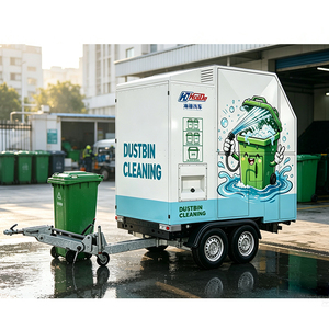 <span class=keywords><strong>Machine</strong></span> de lavage de poubelles entièrement automatique à haute pression en acier inoxydable pour les zones commerciales et communautaires, remorque mobile/pick-up - Product Image 3
