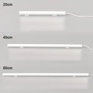 Lámpara de Lectura <span class=keywords><strong>LED</strong></span> <span class=keywords><strong>con</strong></span> Tubo de Luz, Regulable, 3 Colores, Tira Magnética para Armario, Pared, USB, Nocturna, 20cm-50cm, para Dormitorio de Estudiantes, Escritorio, <span class=keywords><strong>Enchufe</strong></span> - Product Image 2