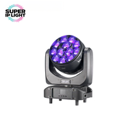 Projecteur LED mobile RVBW 12x40W 4.5~45 °   Éclairage de scène pour événements disco Zoom DMX512 RDM avec contrôle individuel des pixels
